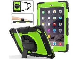 iPad 6th 5th Generation Case New iPad 9.7 Inch 2018 2017 Case Full-body Shock Proof Hybrid Armor Protective Case Cover with 360 Rotating Stand & Strap for Apple iPad 5th / 6th iPad Air 2 iPad Pro 9.7 iPad 6th 5th Generation Case New iPad 9.7 Inch 2018 2017 Case Full-body Shock Proof Hybrid Armor Protective Case Cover with 360 Rotating Stand & Strap for Apple iPad 5th / 6th iPad Air 2 iPad Pro 9.7