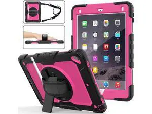 iPad 6th 5th Generation Case New iPad 9.7 Inch 2018 2017 Case Full-body Shock Proof Hybrid Armor Protective Case Cover with 360 Rotating Stand & Strap for Apple iPad 5th / 6th iPad Air 2 iPad Pro 9.7 iPad 6th 5th Generation Case New iPad 9.7 Inch 2018 2017 Case Full-body Shock Proof Hybrid Armor Protective Case Cover with 360 Rotating Stand & Strap for Apple iPad 5th / 6th iPad Air 2 iPad Pro 9.7