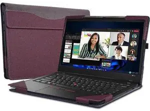 Case for Lenovo ThinkPad X1 Carbon Gen 10 / Gen 9 / Yoga Gen 7 / Yoga Gen 6 14 inch, PU Leather Protective Hard Shell Cover Red Case for Lenovo ThinkPad X1 Carbon Gen 10 / Gen 9 / Yoga Gen 7 / Yoga Gen 6 14 inch, PU Leather Protective Hard Shell Cover Red