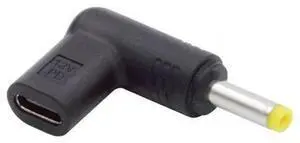 USB 3.1 Type C USB-C Female to DC 12V 4.0x1.7mm Plug Adapter PD Emulator Trigger 90 Degree Angled USB 3.1 Type C USB-C Female to DC 12V 4.0x1.7mm Plug Adapter PD Emulator Trigger 90 Degree Angled