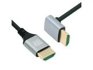 HDMI 2.1 Ultra Thin HDTV Cable 8K 4K Hyper Super Flexible Slim Cord Down Angled 90 Degree Type-A Male to Male for Computer HDTV 50CM HDMI 2.1 Ultra Thin HDTV Cable 8K 4K Hyper Super Flexible Slim Cord Down Angled 90 Degree Type-A Male to Male for Computer HDTV 50CM