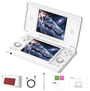 ANBERNIC RG DS Handheld Game Consoles RG DS Retro Gaming Console Dual-screen Video Game Console 3+32GB Android 14 Portable Pocket Arcade 4000mAh Battery WiFi Bluetooth HD Output Polar White ANBERNIC RG DS Handheld Game Consoles RG DS Retro Gaming Console Dual-screen Video Game Console 3+32GB Android 14 Portable Pocket Arcade 4000mAh Battery WiFi Bluetooth HD Output Polar White