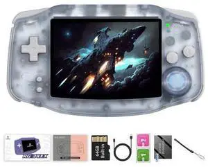 RG34XX Retro Handheld Game Consoles Classic Retro Gaming Console 64G Card Preloaded Games 5000+ rg34xx Portable Gaming Console Linux 64-bit 3500mAh Battery WiFi Bluetooth HD and TV Output Glacier RG34XX Retro Handheld Game Consoles Classic Retro Gaming Console 64G Card Preloaded Games 5000+ rg34xx Portable Gaming Console Linux 64-bit 3500mAh Battery WiFi Bluetooth HD and TV Output Glacier