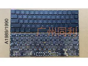 US Keyboard for Pro Retina 13 inches A1989 15 inches A1990 2018 2019 black US Keyboard for Pro Retina 13 inches A1989 15 inches A1990 2018 2019 black