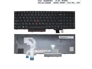 Keyboard for ThinkPad P51S T570(no P51 Black With Point) SN20M07934 Win8 US Keyboard for ThinkPad P51S T570(no P51 Black With Point) SN20M07934 Win8 US