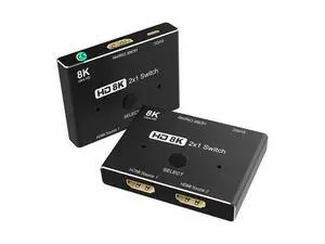 HDMI 2.1 Switch 2x1 8K@60Hz, 4K@120Hz, for PS5, Xbox, PC, TV Box to Monitor & TV HDMI 2.1 Switch 2x1 8K@60Hz, 4K@120Hz, for PS5, Xbox, PC, TV Box to Monitor & TV