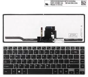 US Keyboard for TOSHIBA Tecra z40 a z40 b Gray color Frame Black Backlit US Keyboard for TOSHIBA Tecra z40 a z40 b Gray color Frame Black Backlit