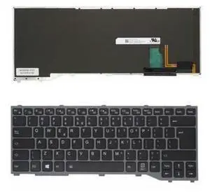 Keyboard for Fujitsu Lifebook T937 T938 T939 US Black With Backligh Keyboard for Fujitsu Lifebook T937 T938 T939 US Black With Backligh