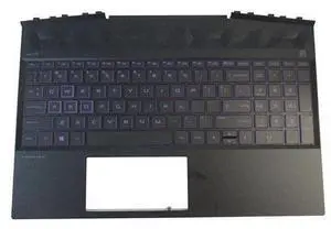 for Gaming Pavilion 15-DK 15-DK0126TX TPN-C141 Palmrest Upper Case Touchpad with Backlight Keyboard, Compatible with L57596-001 Purple for Gaming Pavilion 15-DK 15-DK0126TX TPN-C141 Palmrest Upper Case Touchpad with Backlight Keyboard, Compatible with L57596-001 Purple