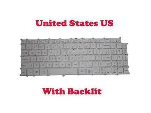 Backlit Keyboard For 15Z980 15ZD980 SG-90930-XUA AEW73949802 English US White color Backlit Keyboard For 15Z980 15ZD980 SG-90930-XUA AEW73949802 English US White color
