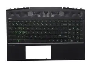 for Gaming Pavilion 15-DK 15T-DK Palmrest Green Backlit Keyboard L57593-001 for Gaming Pavilion 15-DK 15T-DK Palmrest Green Backlit Keyboard L57593-001