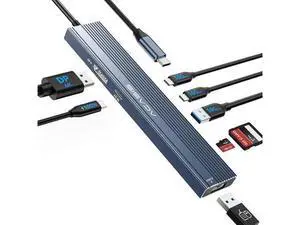ACASIS USB C Hub with DP Port 10Gbps Multiport Adapter with 4K Display Port 3*USB3.2 Gen2+USB2.0 480M/bps Data Port 100W Power Delivery SD/TF3.0 USB C to Displayport for Video Editors and More ACASIS USB C Hub with DP Port 10Gbps Multiport Adapter with 4K Display Port 3*USB3.2 Gen2+USB2.0 480M/bps Data Port 100W Power Delivery SD/TF3.0 USB C to Displayport for Video Editors and More