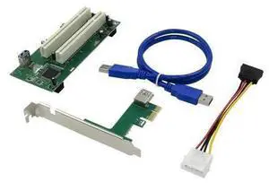 PCI-Express PCI-e to PCI Adapter Card PCIe to Dual Pci Slot Expansion Card USB 3.0 Add on Cards Convertor PCI-Express PCI-e to PCI Adapter Card PCIe to Dual Pci Slot Expansion Card USB 3.0 Add on Cards Convertor