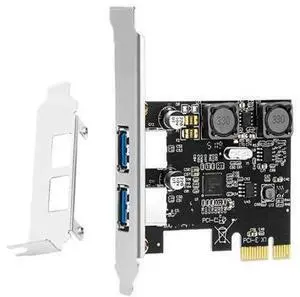 FORPCIE Two-port USB 3.0 Adapter Card PCI-E To 2-port USB Expansion Card Independent Power Supply, Installation VIA FORPCIE Two-port USB 3.0 Adapter Card PCI-E To 2-port USB Expansion Card Independent Power Supply, Installation VIA