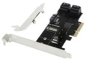 SATA to PCIE Adapter 5 Ports PCI Express X4 X8 X16 To SATA 3.0 6Gbp Rate Expansion Card SATA 3.0 Data Cable SATA to PCIE Adapter 5 Ports PCI Express X4 X8 X16 To SATA 3.0 6Gbp Rate Expansion Card SATA 3.0 Data Cable