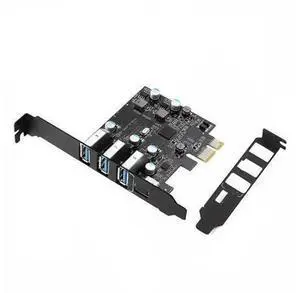 PCIE to 3 ports USB3.0 converter 1 port USB3.1 Type-c PCI Express Expansion Card Pro Fl1100 no need power supply PCIE to 3 ports USB3.0 converter 1 port USB3.1 Type-c PCI Express Expansion Card Pro Fl1100 no need power supply