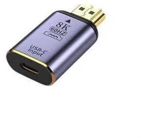 HDMI to USB-C Adapter 8K@60Hz, Aluminum, Braided, for Laptop, PC, Console to Type-C Monitor, Tablet & Portable Display HDMI to USB-C Adapter 8K@60Hz, Aluminum, Braided, for Laptop, PC, Console to Type-C Monitor, Tablet & Portable Display