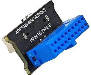 USB 3.0 Front 19PIN to USB 3.1 Gen 2 Type-C Front Panel Header Type-E 20 to 19 Pin Adapter for Computer Mainboard USB 3.0 Front 19PIN to USB 3.1 Gen 2 Type-C Front Panel Header Type-E 20 to 19 Pin Adapter for Computer Mainboard