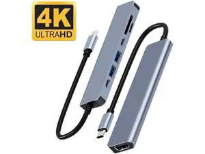 USB C Hub, USB Hub to HDMI Multiport, USB C Dongle Adapter 7 in 1 with 4K HDMI Output, 2*USB 3.0 Ports,SD/Micro SD Card Reader,100W PD, USB C Data Port For Type C Devices USB C Hub, USB Hub to HDMI Multiport, USB C Dongle Adapter 7 in 1 with 4K HDMI Output, 2*USB 3.0 Ports,SD/Micro SD Card Reader,100W PD, USB C Data Port For Type C Devices