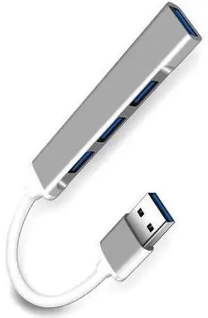 USB3.0 Hub, 4 Ports USB 3.0 Aluminum Data Hub, Up to 5 Gbps SuperSpeed USB Splitter Adapter for Desktop PC/Laptop, Phones, and More-Gray USB3.0 Hub, 4 Ports USB 3.0 Aluminum Data Hub, Up to 5 Gbps SuperSpeed USB Splitter Adapter for Desktop PC/Laptop, Phones, and More-Gray