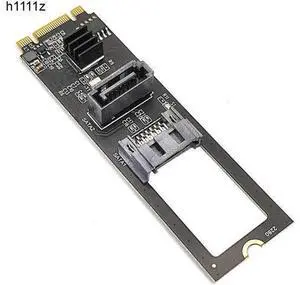NVME to Dual SATA Riser Card M.2 NVME TO SATA3.0 6G Controller M.2 Key-M PCIE NVME to SATA Hard Disk Drive Converter JMB582 Chip(Style-1) NVME to Dual SATA Riser Card M.2 NVME TO SATA3.0 6G Controller M.2 Key-M PCIE NVME to SATA Hard Disk Drive Converter JMB582 Chip(Style-1)