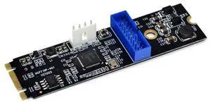 FOR M.2 NGFF NVME to USB 3.0 19pin Header Convert NGFF Card to 2 Port USB3.0 Expansion Card Transfer Adapter IDE 4PIN Power Supply FOR M.2 NGFF NVME to USB 3.0 19pin Header Convert NGFF Card to 2 Port USB3.0 Expansion Card Transfer Adapter IDE 4PIN Power Supply