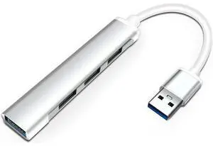 USB C Hub 4 Ports USB3.0 to 4 X USB 3.0 Hub Adapter for MacBook, Mac Pro, Mac mini, iMac, Surface Pro, XPS, PC, Flash Drive, Mobile HDD-Silver USB C Hub 4 Ports USB3.0 to 4 X USB 3.0 Hub Adapter for MacBook, Mac Pro, Mac mini, iMac, Surface Pro, XPS, PC, Flash Drive, Mobile HDD-Silver