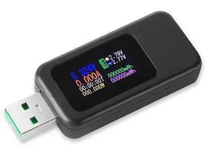 USB Tester Multimeter Digital 4-30V 0-6.5A, QC 3.0 Power Meter Voltage and Current Tester Detector, Volmeter Ammeter Power Bank Capacity Tester with IPS Color Displa USB Tester Multimeter Digital 4-30V 0-6.5A, QC 3.0 Power Meter Voltage and Current Tester Detector, Volmeter Ammeter Power Bank Capacity Tester with IPS Color Displa