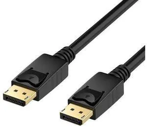 4K DisplayPort to DisplayPort Cable, 3 Feet, Gold-Plated High Speed Display Port 1.2 Cable (4K@60Hz, 2K@144Hz) DP Cable Compatible with Computer, Desktop, Laptop, PC, Monitor, Projector 4K DisplayPort to DisplayPort Cable, 3 Feet, Gold-Plated High Speed Display Port 1.2 Cable (4K@60Hz, 2K@144Hz) DP Cable Compatible with Computer, Desktop, Laptop, PC, Monitor, Projector