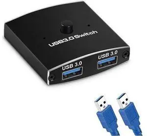 Bi-Directional USB 3.0 HUB Printer Sharing Device Printer 2-Port Switching Converter Manual Splitter Switch Sharing, ,1 In 2 Out / 2 In 1 Out, Includes Two 3.3FT Data Cables Bi-Directional USB 3.0 HUB Printer Sharing Device Printer 2-Port Switching Converter Manual Splitter Switch Sharing, ,1 In 2 Out / 2 In 1 Out, Includes Two 3.3FT Data Cables
