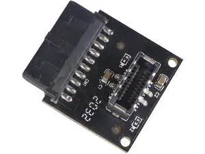 USB 3.1 Front Panel Socket to USB 3.0 20Pin Header Male Extension Cable Adapter for Motherboard Card 20P USB to Type-E Connector (Black 1piece) USB 3.1 Front Panel Socket to USB 3.0 20Pin Header Male Extension Cable Adapter for Motherboard Card 20P USB to Type-E Connector (Black 1piece)