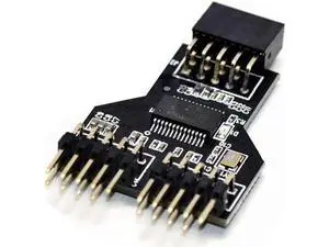 9 Pin USB Header Female 1 to 2 Male Board 9-Pin USB HUB USB 2.0 9 Pin Connector Adapter for RGB Splitter with 30cm 60cm Cable (No Cable,1 PCS) 9 Pin USB Header Female 1 to 2 Male Board 9-Pin USB HUB USB 2.0 9 Pin Connector Adapter for RGB Splitter with 30cm 60cm Cable (No Cable,1 PCS)
