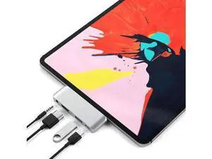 USB Type-C Hub for 2018 iPad Pro and MacBook Pro, USB C Hub Adapter with USB-C PD Charging, 4K HDMI, USB 3.0 & 3.5 mm Headphone Jack, Silver USB Type-C Hub for 2018 iPad Pro and MacBook Pro, USB C Hub Adapter with USB-C PD Charging, 4K HDMI, USB 3.0 & 3.5 mm Headphone Jack, Silver
