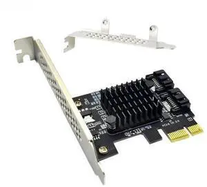FOR PCIE to SATA Expansion Card 9125 Chip PCI Express X1 to 2 Port SATA 3.0 6Gb Adapter Controller PCI-E SATA Extension Card FOR PCIE to SATA Expansion Card 9125 Chip PCI Express X1 to 2 Port SATA 3.0 6Gb Adapter Controller PCI-E SATA Extension Card