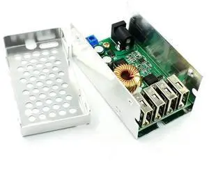 DC-DC 9V 12V 24V 36V To 5V Step Down Board 5A 4 USB Output Buck Converter Power Supply Module with Aluminum Shell Pho DC-DC 9V 12V 24V 36V To 5V Step Down Board 5A 4 USB Output Buck Converter Power Supply Module with Aluminum Shell Pho