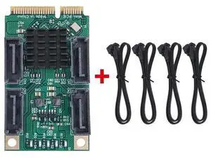 FOR Mini PCI-E SATA 4 Port SATA III 6G Mini PCI Express Controller Card SATA3.0 Mini PCI Express SSD Adapter Card FOR Mini PCI-E SATA 4 Port SATA III 6G Mini PCI Express Controller Card SATA3.0 Mini PCI Express SSD Adapter Card
