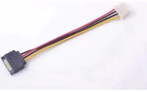 SATA 15Pin Male to IDE 4Pin Female Power Convert Cable Adapter 20cm SATA 15Pin Male to IDE 4Pin Female Power Convert Cable Adapter 20cm