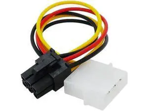 1PCS 4 Pin M-olex to 6 Pin PCI-Express PCIE Video Card Power Converter Adapter Cable PC Computer Accessories 1PCS 4 Pin M-olex to 6 Pin PCI-Express PCIE Video Card Power Converter Adapter Cable PC Computer Accessories