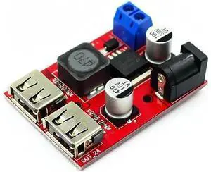 LM2596 LM2596S Dual USB DC-DC 9V 12V 24V 36V to 5V 3A Step Down Buck Converter Board Car Charger Solar Power Supply Module LM2596 LM2596S Dual USB DC-DC 9V 12V 24V 36V to 5V 3A Step Down Buck Converter Board Car Charger Solar Power Supply Module