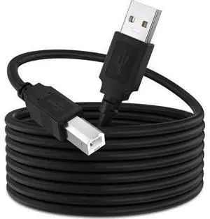 USB 2.0 Printer Cable 25 FT 2.0 High Speed Printer Cable Type A Male to B Male Long USB A to B Cable 25 Foot USB 2.0 Printer Cable 25 FT 2.0 High Speed Printer Cable Type A Male to B Male Long USB A to B Cable 25 Foot