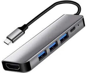 USB 3.0 Hub 5 in 1, USB Splitter with 1 x HDMI 4k Port, 1 x USB 3.0, 2 x USB 2.0 and 1 x USB C, USB Port Hub USB Extender for MacBook, Laptop, Surface Pro, PS4, PC, Flash Drive, Mobile HDD USB 3.0 Hub 5 in 1, USB Splitter with 1 x HDMI 4k Port, 1 x USB 3.0, 2 x USB 2.0 and 1 x USB C, USB Port Hub USB Extender for MacBook, Laptop, Surface Pro, PS4, PC, Flash Drive, Mobile HDD