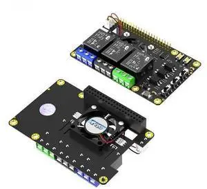 FOR Rpi Power Relay Board Expansion Module with Dual Cooling Fan Auto Color Changing LED For Pi A+ 3A+ B+ 2B 3B 3B+ 4B FOR Rpi Power Relay Board Expansion Module with Dual Cooling Fan Auto Color Changing LED For Pi A+ 3A+ B+ 2B 3B 3B+ 4B