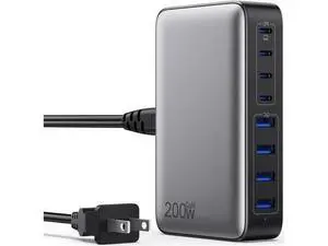 USB C Charger 200W USB C Charger Block Upgraded GaN III 8-Port Fast Charging Station Hub PD 65W Laptop Charger Adapter Compatible with MacBook Pro/Air Steam Deck iPhone 16/15/14 Galaxy S23/22 etc USB C Charger 200W USB C Charger Block Upgraded GaN III 8-Port Fast Charging Station Hub PD 65W Laptop Charger Adapter Compatible with MacBook Pro/Air Steam Deck iPhone 16/15/14 Galaxy S23/22 etc