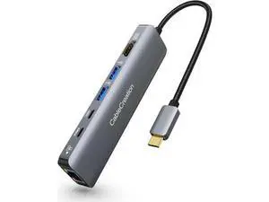 USB C Hub Multiport Adapter, CableCreation 6 in 1 USB-C Hub with 4K 60Hz HDMI, 100W PD, USB-C and 2 USB 3.0 5Gbps Data Ports, SD/TF Card Slots for Steam Deck, MacBook Pro/Air, iPad Pro, Pixelbook USB C Hub Multiport Adapter, CableCreation 6 in 1 USB-C Hub with 4K 60Hz HDMI, 100W PD, USB-C and 2 USB 3.0 5Gbps Data Ports, SD/TF Card Slots for Steam Deck, MacBook Pro/Air, iPad Pro, Pixelbook