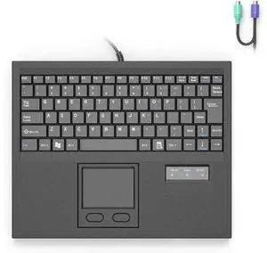 Wired Machine Keyboard with Touchpad Portable Compact - PS/2 Interface Wired Machine Keyboard with Touchpad Portable Compact - PS/2 Interface