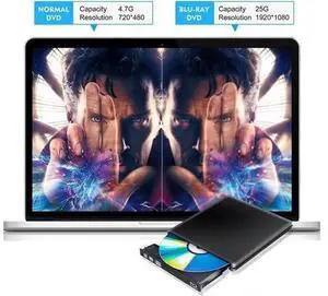 External USB3.0/USB-C Blu-Ray Drive DVD Drive USB External Portable DVD Burner BD-ROM DVD/CD-RW/ROM Writer for Windows 2000/XP/Vista/Win7/Win8/Win10 Notebook PC Desktop Computer,Black External USB3.0/USB-C Blu-Ray Drive DVD Drive USB External Portable DVD Burner BD-ROM DVD/CD-RW/ROM Writer for Windows 2000/XP/Vista/Win7/Win8/Win10 Notebook PC Desktop Computer,Black