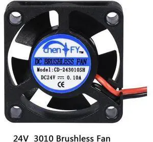 3010s 30MM 30 x 30 x 10MM 24V 2Pin DC Cooler Small Cooling Fan For 3D printer part 3010s 30MM 30 x 30 x 10MM 24V 2Pin DC Cooler Small Cooling Fan For 3D printer part