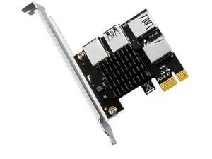 FOR PCIE 1 to 4 Riser Card PCI-E 1X to 4 PCI Express X16 Adapter 5Gbps Multiplier Hub for Graphics Card for FOR PCIE 1 to 4 Riser Card PCI-E 1X to 4 PCI Express X16 Adapter 5Gbps Multiplier Hub for Graphics Card for