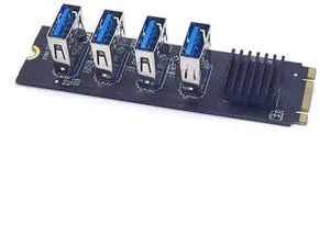 FOR M2 NVME to PCI Express X16 Multiplier Hub Adapter 1 to 4 PCI-E Slot For Ant M.2 to PCIE Riser Card FOR M2 NVME to PCI Express X16 Multiplier Hub Adapter 1 to 4 PCI-E Slot For Ant M.2 to PCIE Riser Card
