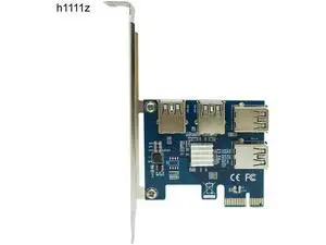 PCI-E 1X to 4 PCI-E 16X Slots Riser Card External Adapter PCI-E 1 to 4 Port Card Multiplier Riser Card for Bitcoin Miner Machine PCI-E 1X to 4 PCI-E 16X Slots Riser Card External Adapter PCI-E 1 to 4 Port Card Multiplier Riser Card for Bitcoin Miner Machine